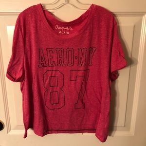 Jr Girls Sz XL Pink Aeropostale Tee